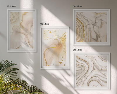 Set van posters met lijst Subtiele abstracte patronen