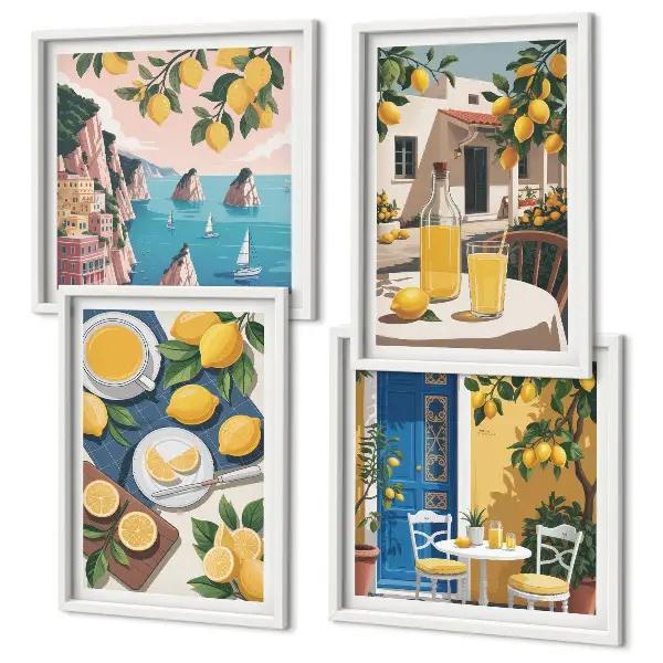 Terraszonlimonade meerluik in lijst