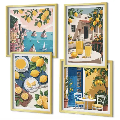 Terraszonlimonade meerluik in lijst