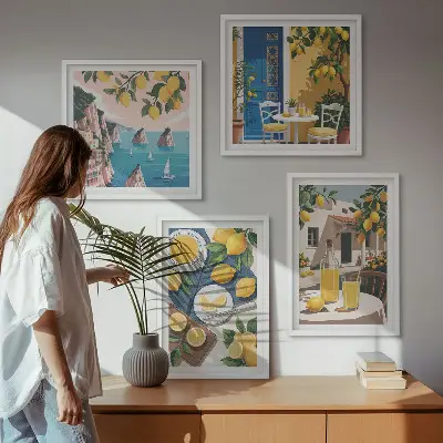 Terraszonlimonade meerluik in lijst