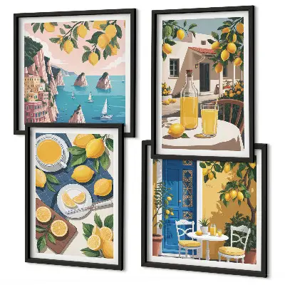 Terraszonlimonade meerluik in lijst