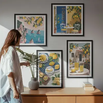 Terraszonlimonade meerluik in lijst