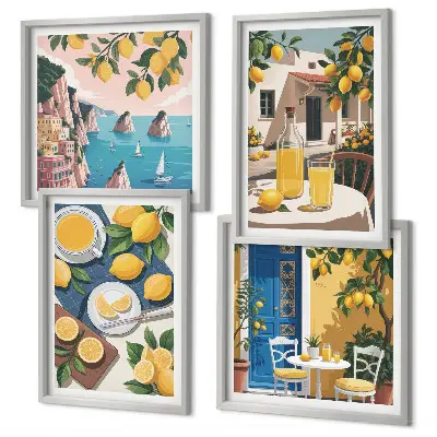 Terraszonlimonade meerluik in lijst