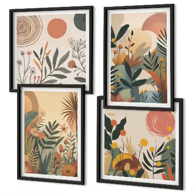 Meerluik in lijst Plantmotieven in kleuren