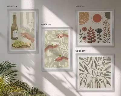 Rustieke cocktails met olijfbloesem meerluik in lijst