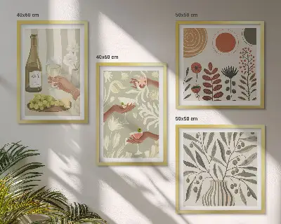 Rustieke cocktails met olijfbloesem meerluik in lijst