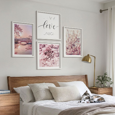 Set van posters met lijst Bloemenbrug Levensinspiratie