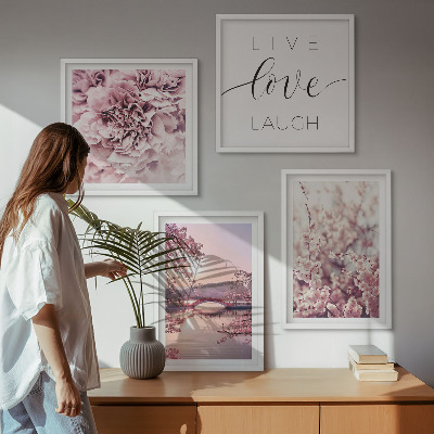 Set van posters met lijst Bloemenbrug Levensinspiratie