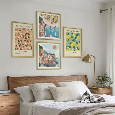 Posters met lijst set van Citrusvruchten uit de Italiaanse tropen