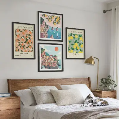 Posters met lijst set van Citrusvruchten uit de Italiaanse tropen