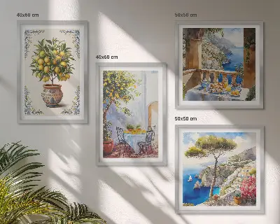 Tafel van de zeecitroenboom meerluik in lijst