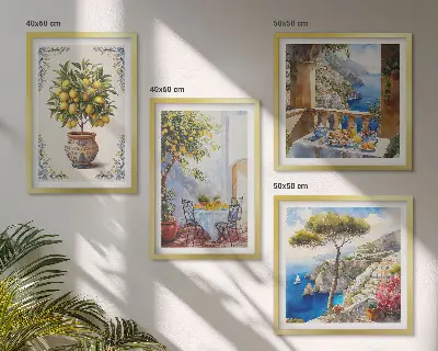 Tafel van de zeecitroenboom meerluik in lijst