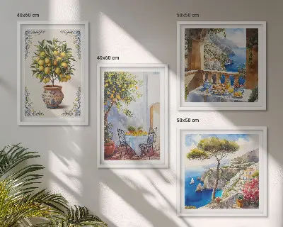 Tafel van de zeecitroenboom meerluik in lijst