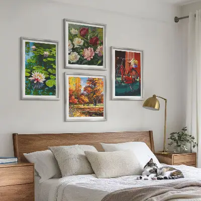 Set van posters met lijst Herfstkleuren Lelievijver set van posters met lijst