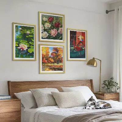 Set van posters met lijst Herfstkleuren Lelievijver set van posters met lijst