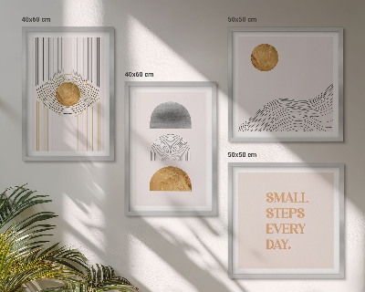 Set van posters met lijst Abstracte geometrische vormen