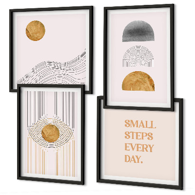 Set van posters met lijst Abstracte geometrische vormen