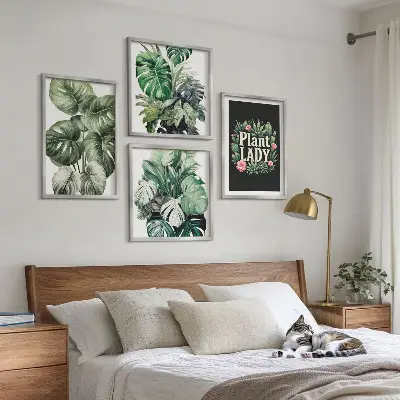 Posterset met lijsten Tropische planten set van posters met lijst