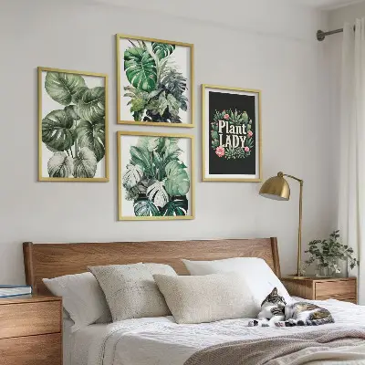 Posterset met lijsten Tropische planten set van posters met lijst