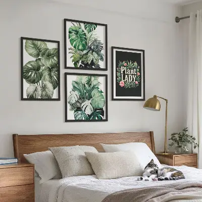 Posterset met lijsten Tropische planten set van posters met lijst