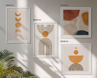 Meerluik in lijst Boho minimalistische decoraties