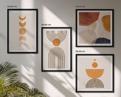 Meerluik in lijst Boho minimalistische decoraties