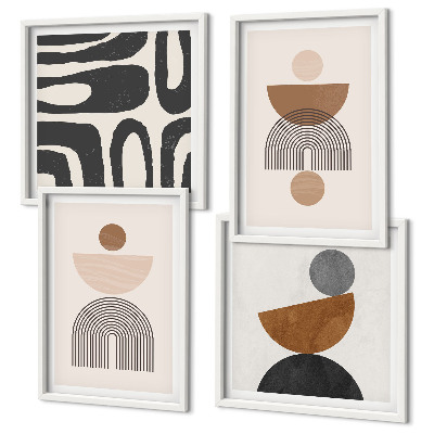 Set van posters met lijst Abstracte boho-stijl