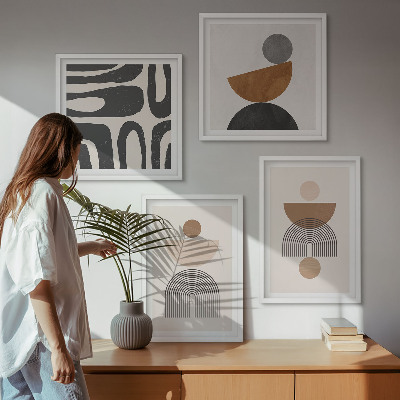 Set van posters met lijst Abstracte boho-stijl