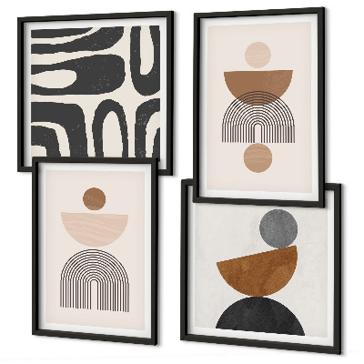 Set van posters met lijst Abstracte boho-stijl