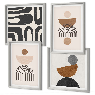 Set van posters met lijst Abstracte boho-stijl