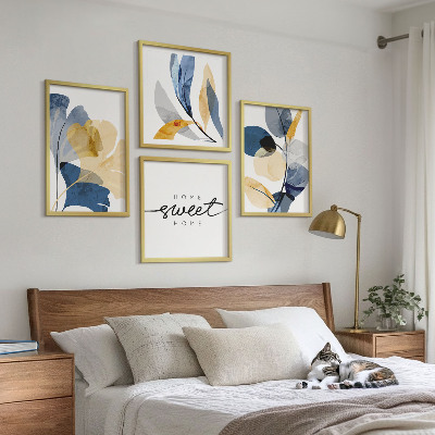 Meerluik in lijst Aquarel plantmotieven