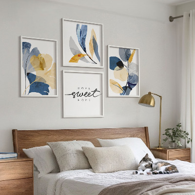 Meerluik in lijst Aquarel plantmotieven