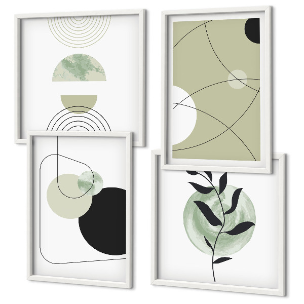 Meerluik in lijst Abstracte vormen en kleuren