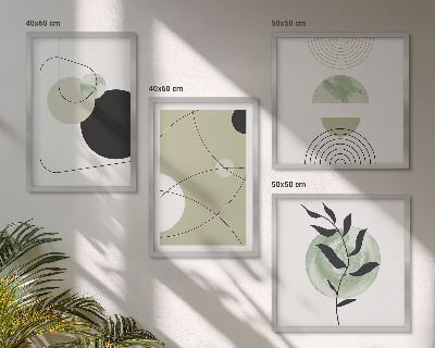 Meerluik in lijst Abstracte vormen en kleuren