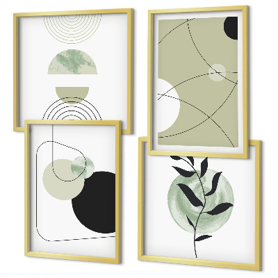 Meerluik in lijst Abstracte vormen en kleuren