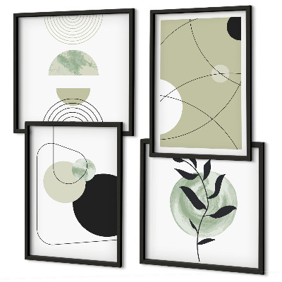Meerluik in lijst Abstracte vormen en kleuren