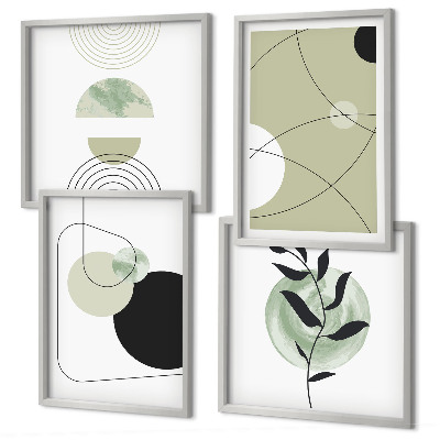 Meerluik in lijst Abstracte vormen en kleuren
