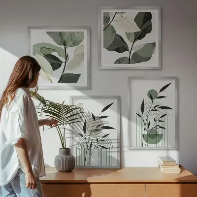 Boho plantencomposities meerluik in lijst
