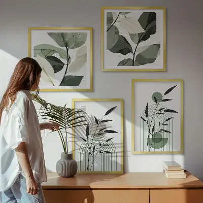Boho plantencomposities meerluik in lijst