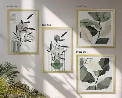 Boho plantencomposities meerluik in lijst