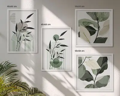Boho plantencomposities meerluik in lijst
