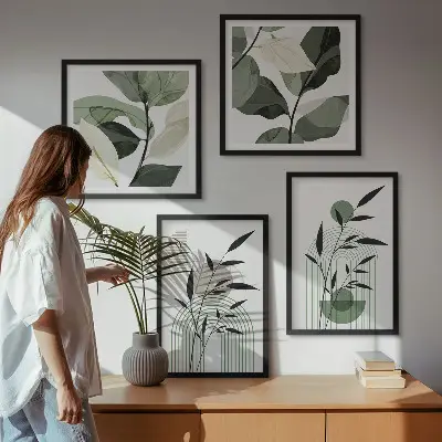 Boho plantencomposities meerluik in lijst