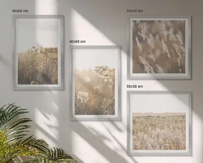 Meerluik in lijst landschapsgras met bloemen en warmte