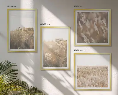 Meerluik in lijst landschapsgras met bloemen en warmte