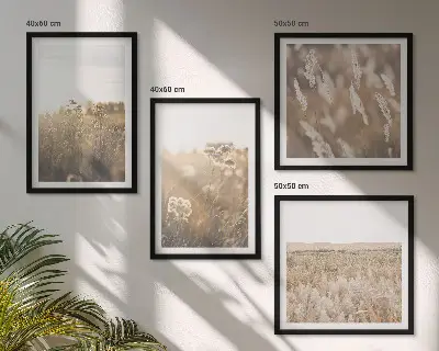 Meerluik in lijst landschapsgras met bloemen en warmte