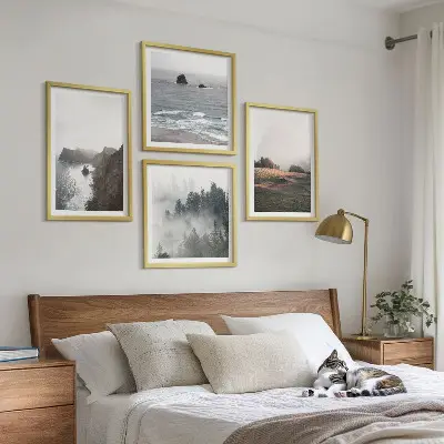 Set posters met lijst landschappen van bergen en zee set posters met lijst van landschappen met bergen en zee