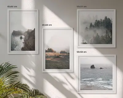 Set posters met lijst landschappen van bergen en zee set posters met lijst van landschappen met bergen en zee