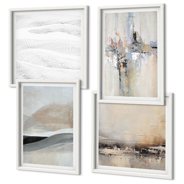 Meerluik in lijst Abstracte aardpatronen