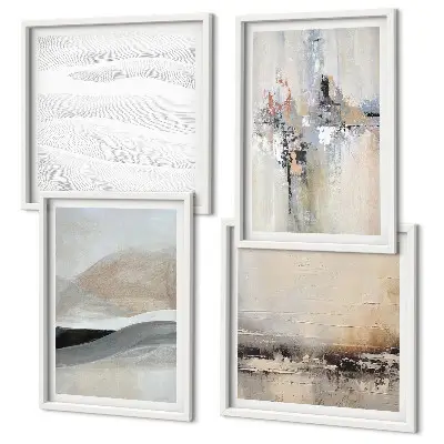 Abstracte aardpatronen meerluik in lijst