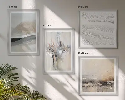 Abstracte aardpatronen meerluik in lijst